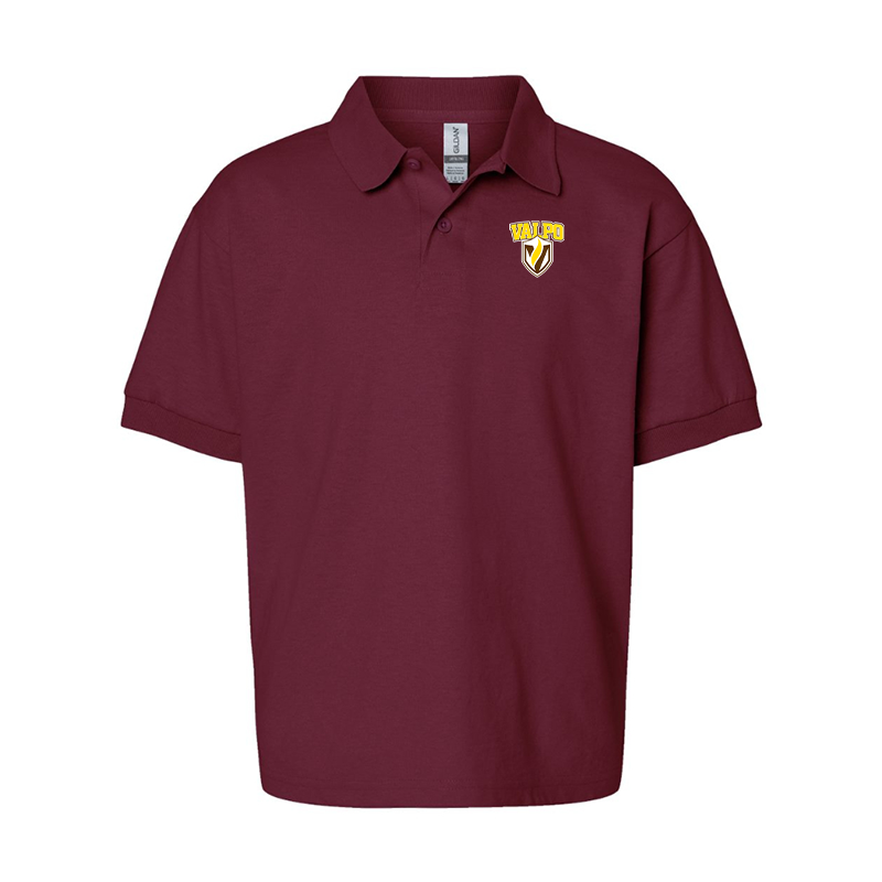 Youth Valparaiso Crusaders Gildan Dry Blend Jersey Polo